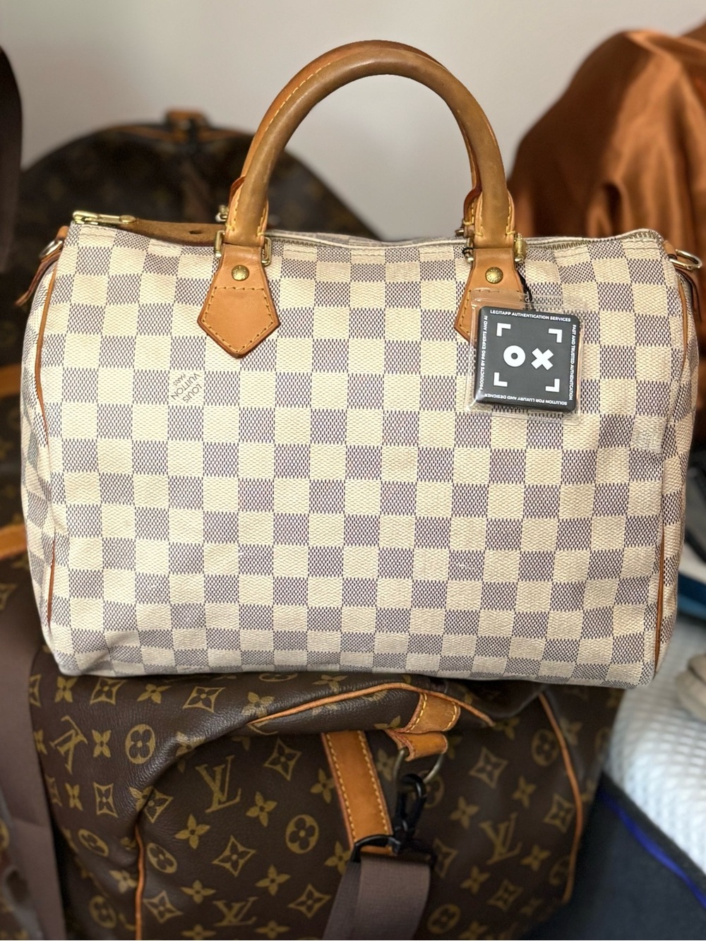 Louis Vuitton Damier Azul Speedy 30 - Picture 4 of 7